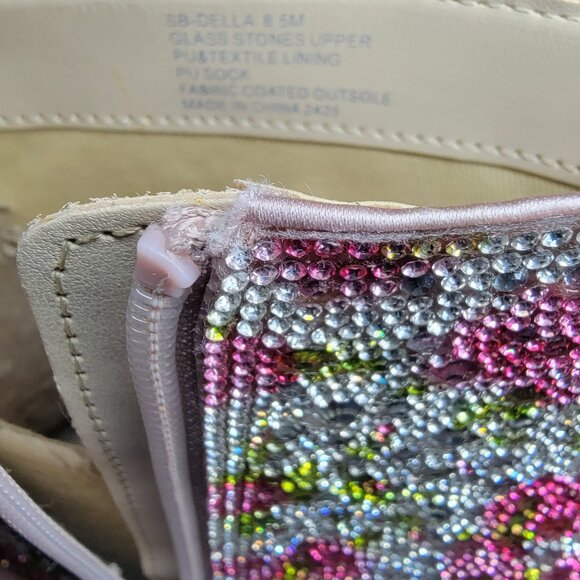 Betsey Johnson Diva Boots, Size 8.5 Pastels Floral Embellished Western - Picture 10 of 11